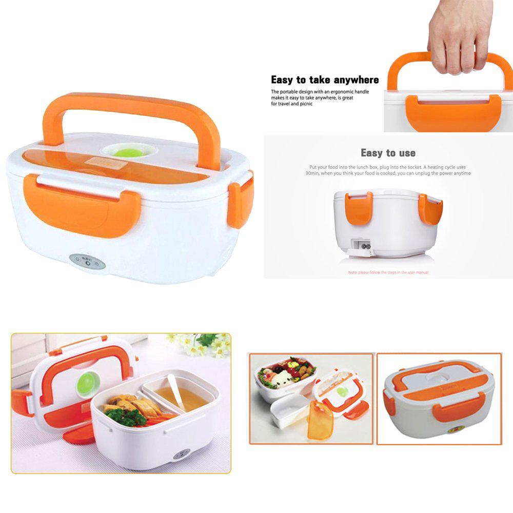 Portable electric food warmer with multiple compartments Portable electric food warmer with multiple compartments